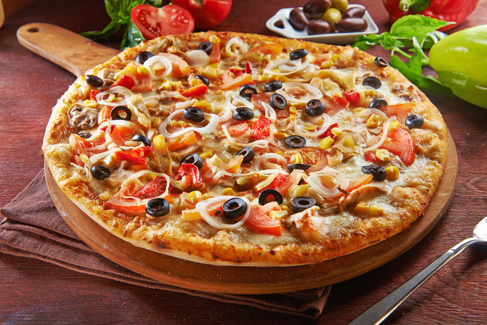 Extra loaded pizzas